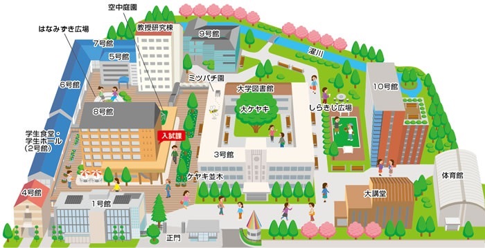 武蔵大学キャンパスマップ